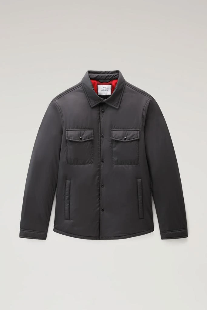 商品Woolrich|Padded Alaskan Microfiber Overshirt - Men - Black,价格¥1662,第1张图片