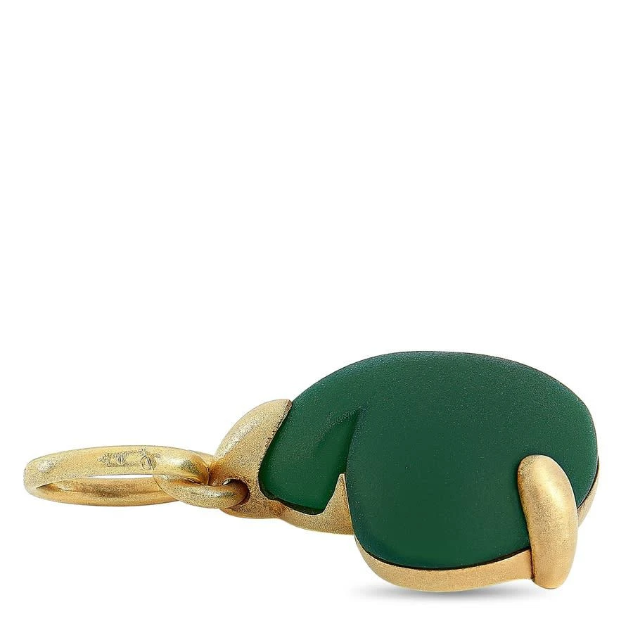 商品[二手商品] Pomellato|Pre-Owned Pomellato 18K Yellow Gold Malachite Heart Pendant,价格¥8699,第3张图片详细描述