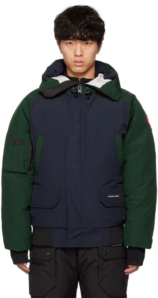 商品Canada Goose|海军蓝 & 绿色 Chilliwack 羽绒夹克,价格¥12498,第1张图片