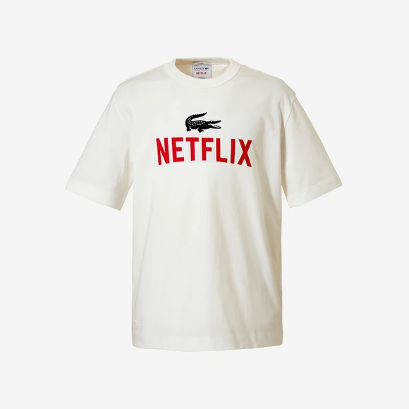 商品Lacoste|【Brilliant|包邮包税】法国鳄鱼 NETFLIX PRINT TEE SHIRT   短袖T恤  TH7343-53G 70V,价格¥607,第1张图片