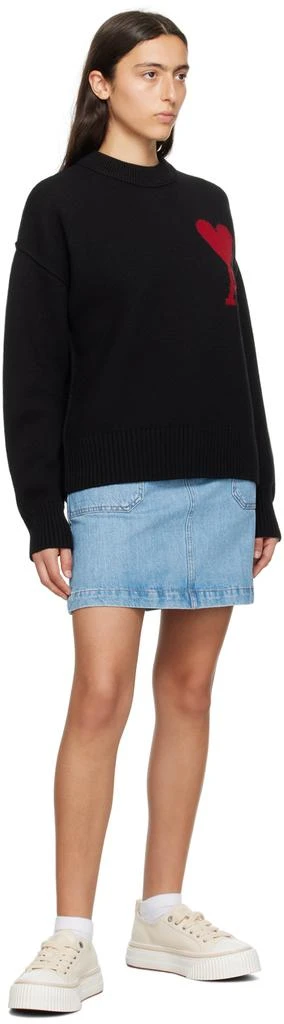 商品AMI|Black Ami de Cœur Sweater,价格¥1742,第4张图片详细描述