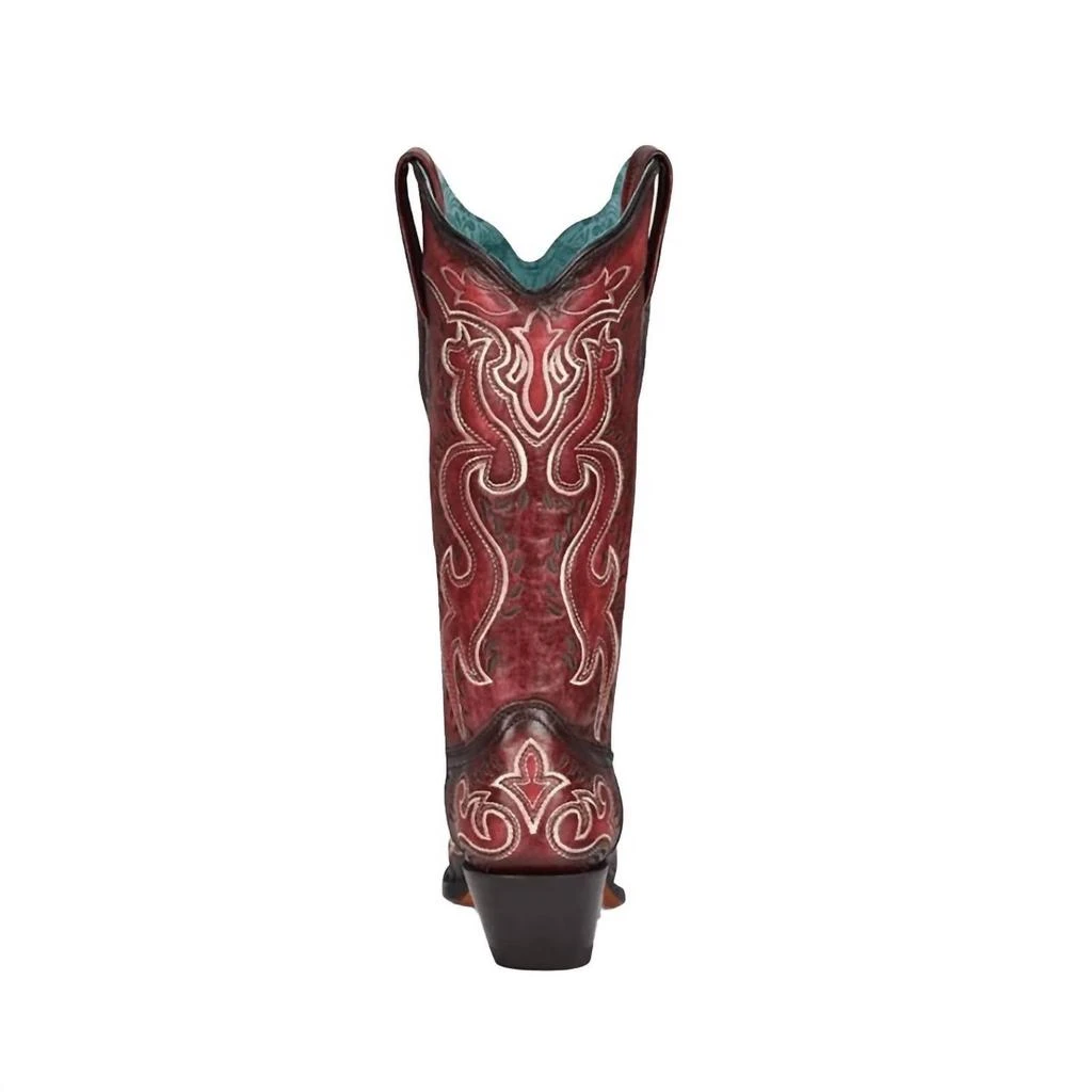 商品Corral Boots|Women's Burnished Embroidered Snip Toe Boot,价格¥1229,第3张图片详细描述