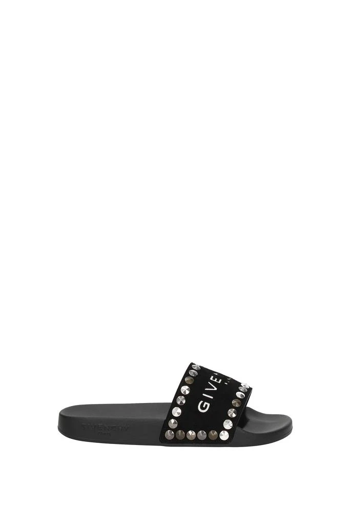 商品Givenchy|Slippers and clogs Suede Black,价格¥1841,第1张图片