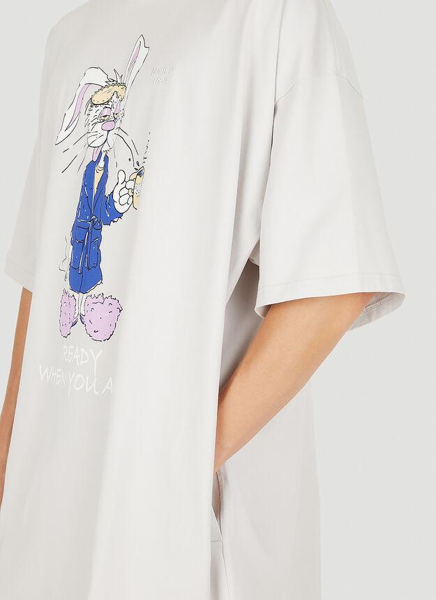 商品Martine Rose|Supersize Graphic T-Shirt in White,价格¥1338,第7张图片详细描述