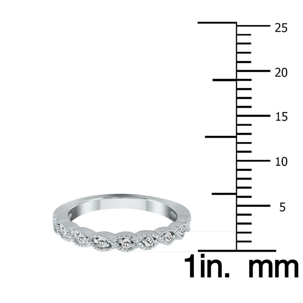 商品SSELECTS|1/6 Carat Tw Diamond Wedding Band In 10K White Gold,价格¥1645,第4张图片详细描述