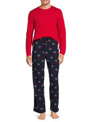 商品Tommy Hilfiger|2-Piece Tee & Pajama Set,价格¥197,第1张图片