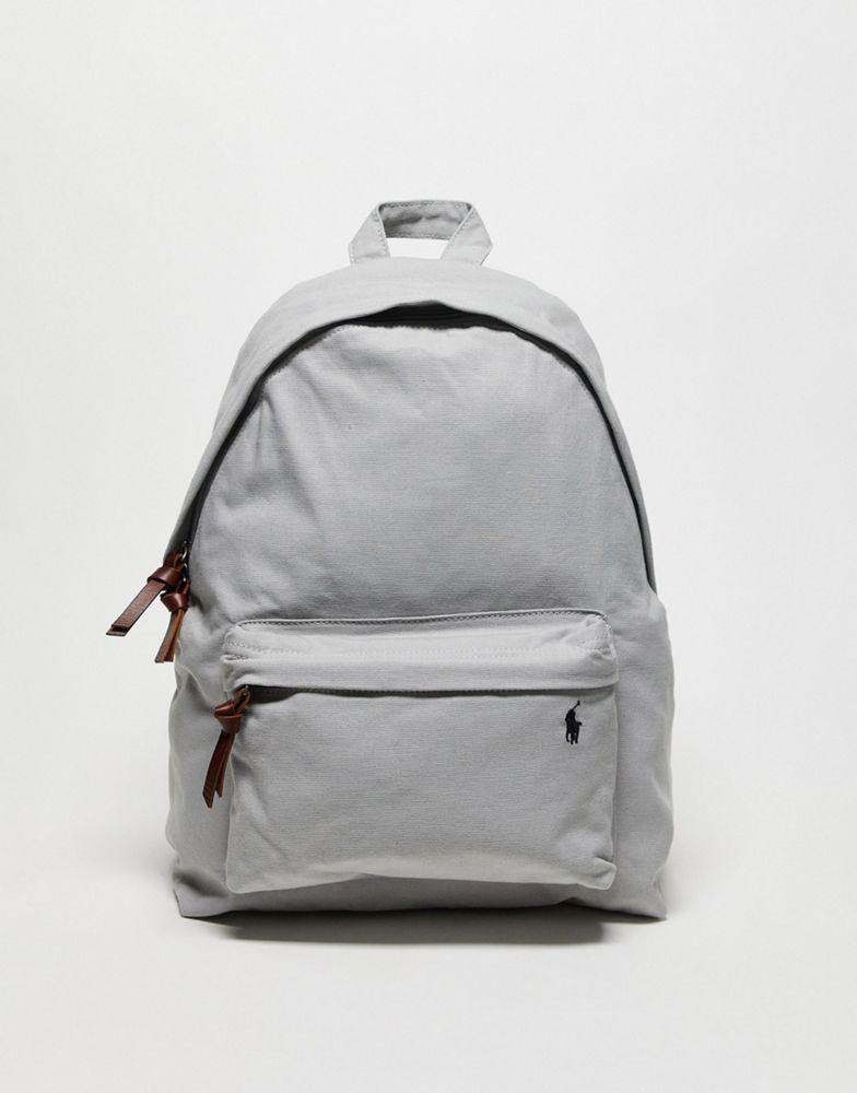 Polo Ralph Lauren backpack in grey with logo商品第1张图片规格展示