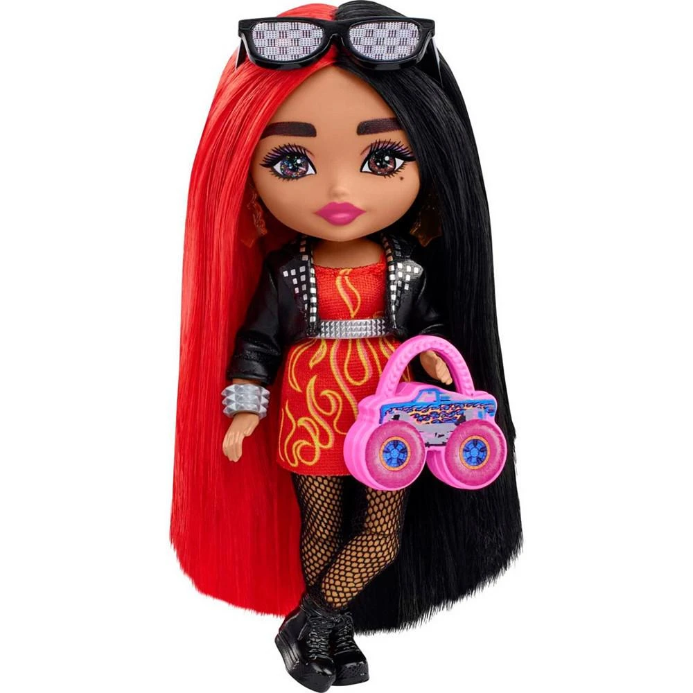 商品Barbie|Extra Minis Doll with Moto Jacket,价格¥60,第1张图片
