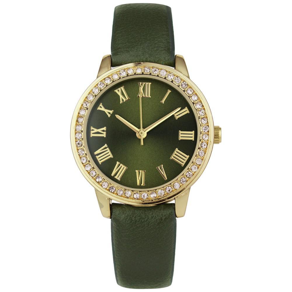 商品Charter Club|Women's Green Strap Watch 32mm, Created for Macy's,价格¥118,第1张图片