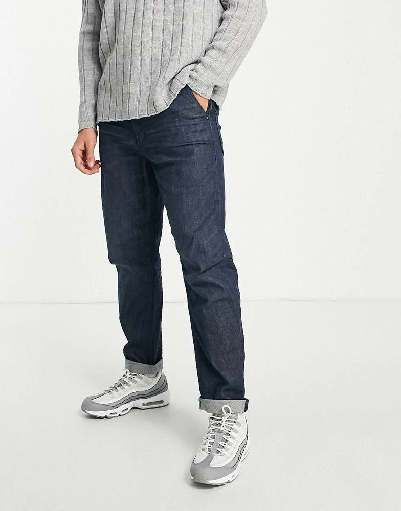 商品G-Star|G-Star Grip 3D relaxed tapered jeans in dark wash,价格¥393,第1张图片