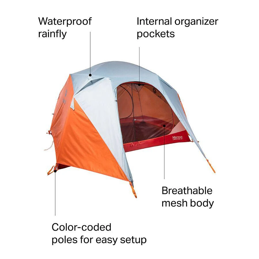 商品Marmot|Limestone Tent: 4-Person 3-Season,价格¥2258,第2张图片详细描述