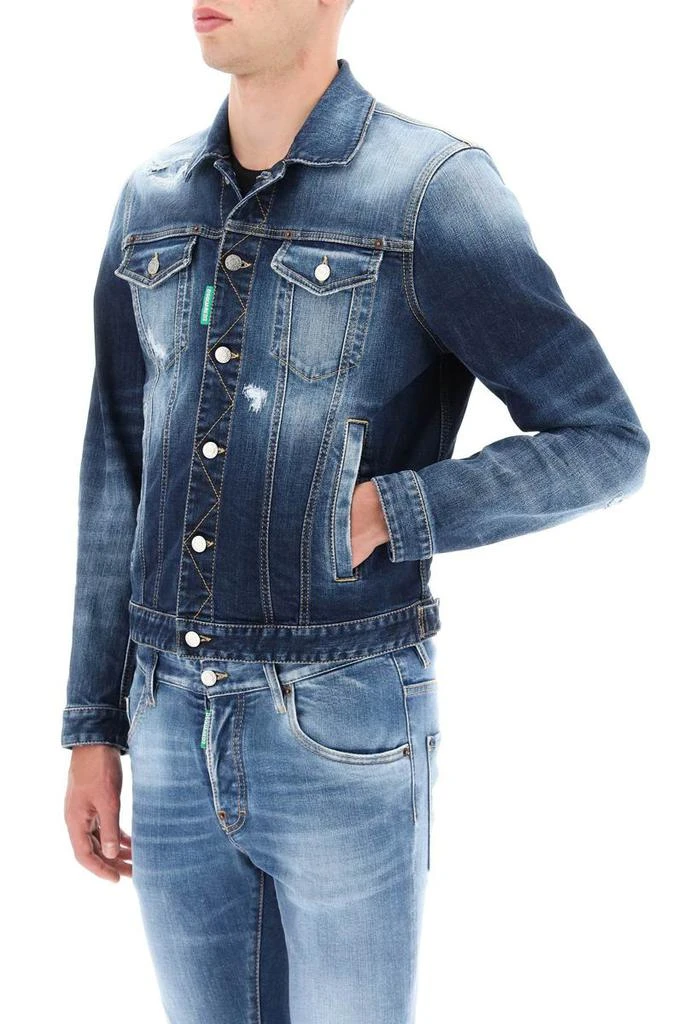 商品DSQUARED2|Dsquared2 dan jean jacket,价格¥2983,第4张图片详细描述