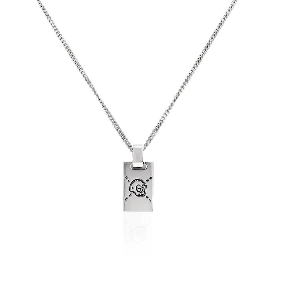 商品Gucci|Ghost pendant necklace in silver,价格¥1836,第1张图片
