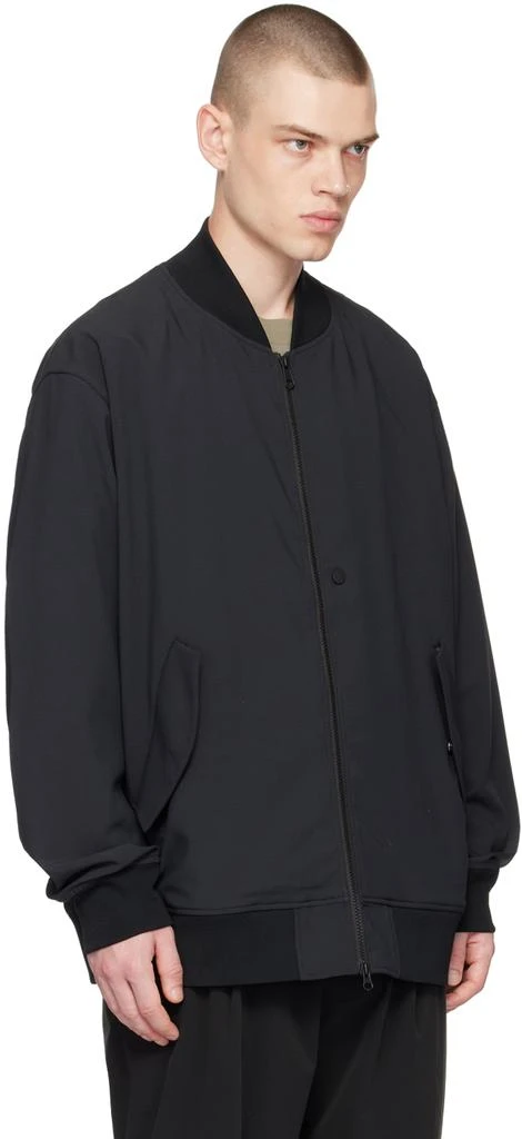 商品DESCENTE|Black Unlined Bomber Jacket,价格¥949,第2张图片详细描述