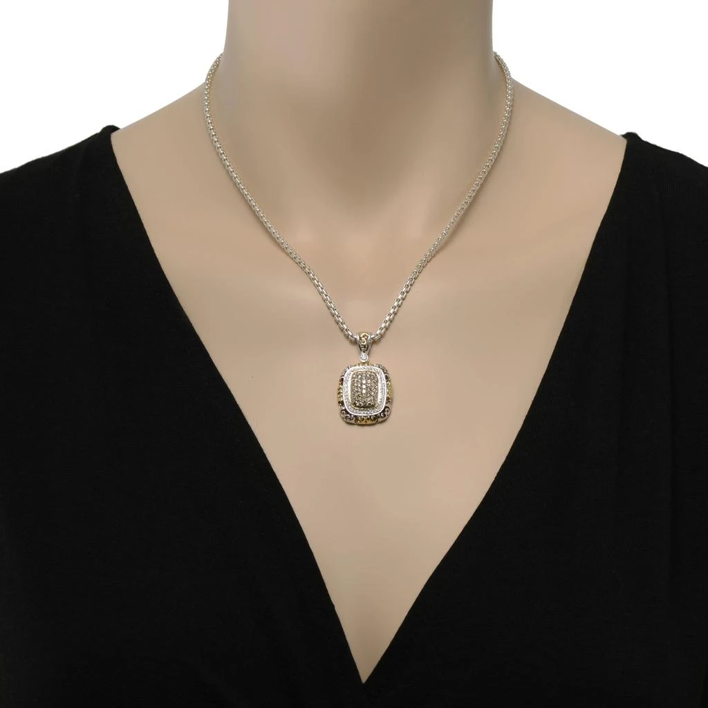 商品Charles Krypell|Charles Krypell Women's Sterling Silver and 18K Gold Necklace,价格¥8884,第2张图片详细描述