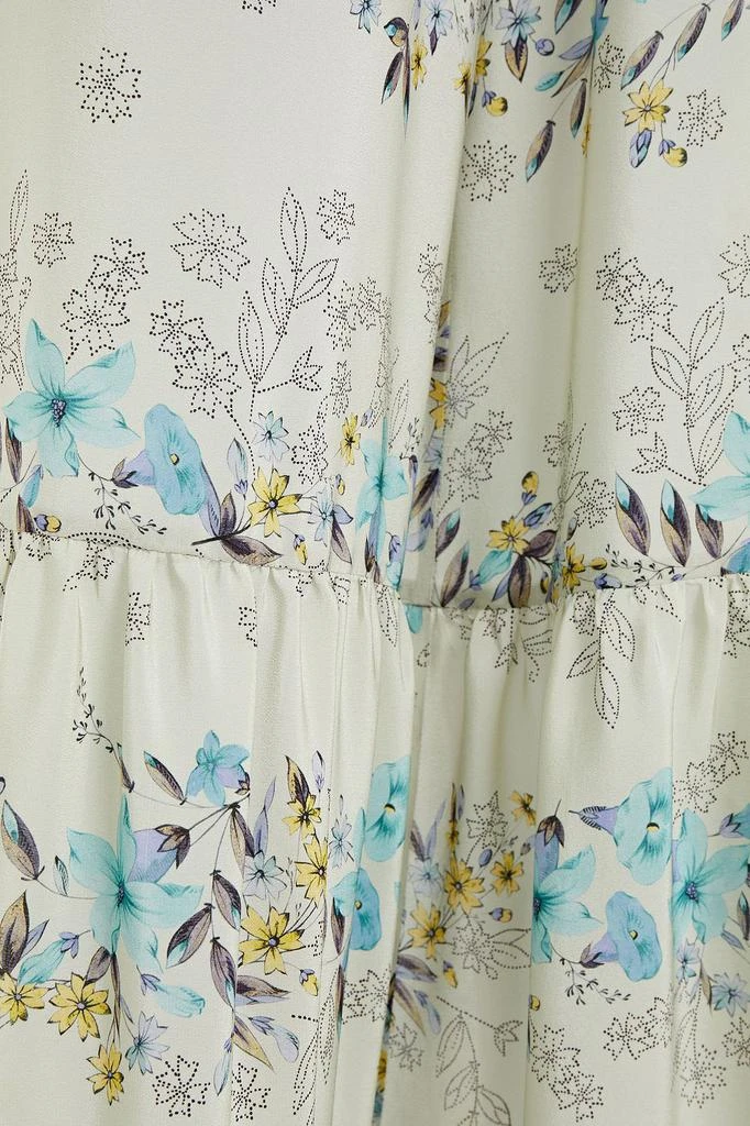 商品RED Valentino|Gathered printed silk wide-leg pants,价格¥1455,第2张图片详细描述