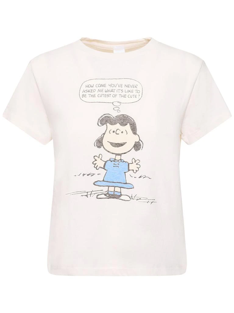 商品Re/Done|Lucy Cute Classic Cotton T-shirt,价格¥1638,第1张图片