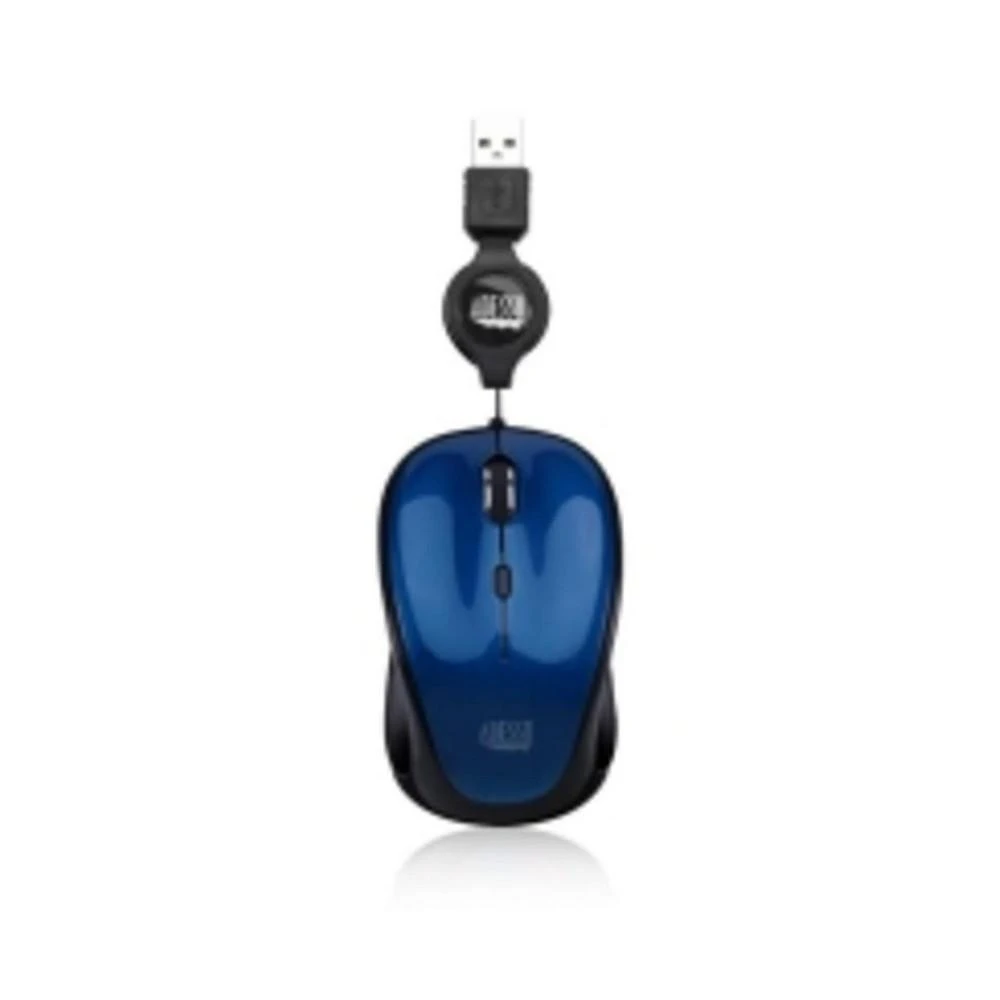 商品Adesso|MC iMouse S8L USB Illuminated Mini Mouse Blue with Retractable USB Cable,价格¥88,第1张图片