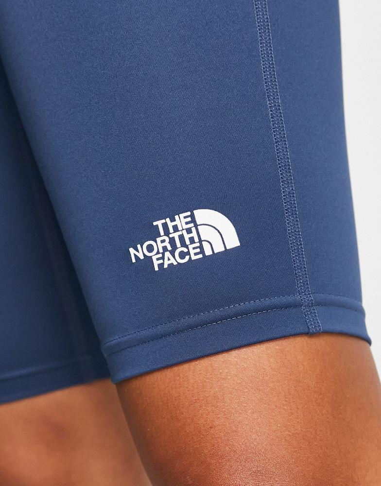 The North Face Training Flex high waist legging shorts in navy商品第3张图片规格展示