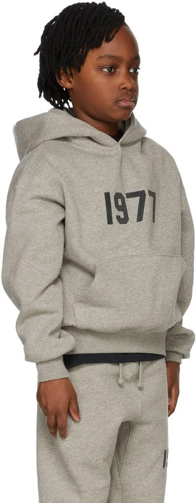 商品Essentials|Kids Grey '1977' Hoodie,价格¥513,第3张图片详细描述