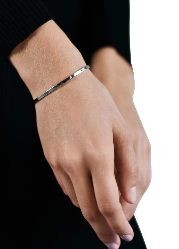 Bracelet ruban le 7 g en argent poli 商品