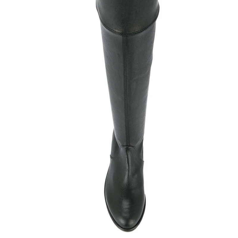 STUART WEITZMAN 女士黑色小牛皮过膝系带长靴 LOWLAND-LUN-BLACK 商品
