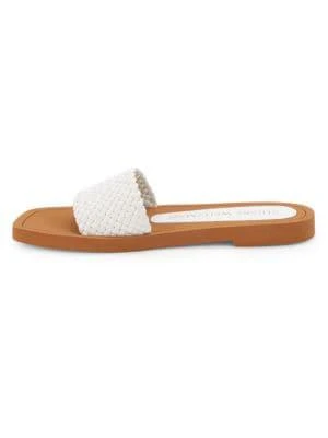 商品Stuart Weitzman|Wova Leather Slides,价格¥632,第4张图片详细描述