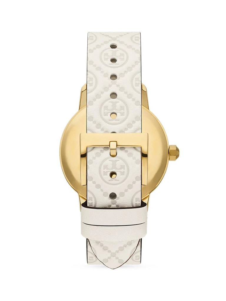 商品Tory Burch|Tory Goldtone Stainless Steel & Leather Strap Watch,价格¥1861,第3张图片详细描述