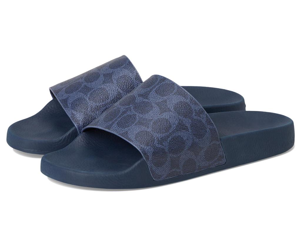 Coach Signature Coated Canvas Pool Slide - Sandals - Free  display picture 1