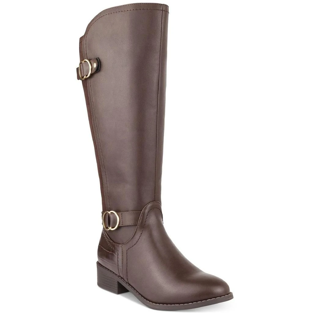 商品Karen Scott|Karen Scott Womens Leandraa Faux Leather Tall Knee-High Boots,价格¥138,第1张图片