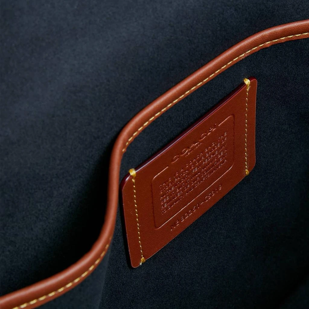 商品Coach|Coach Men's Gotham Signature Canvas Portfolio Bag - Charcoal/Black,价格¥6049,第4张图片详细描述