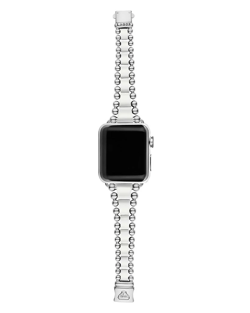 White Ceramic Smart Caviar Apple™ Watch Band, 38mm-42mm 商品