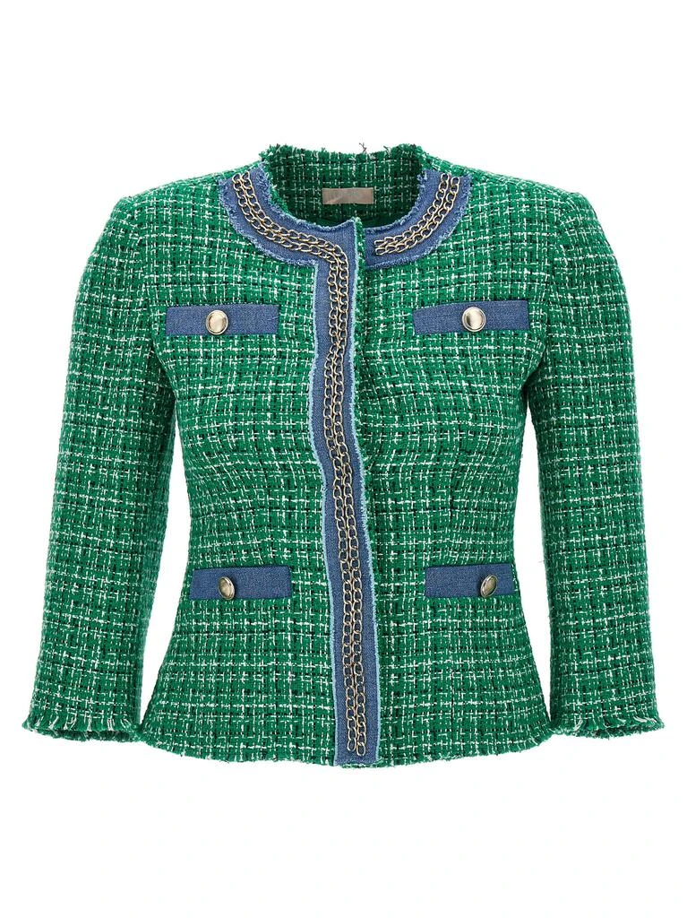 商品LIU •JO|Liu-Jo Denim Bouclé Jacket,价格¥2446,第1张图片