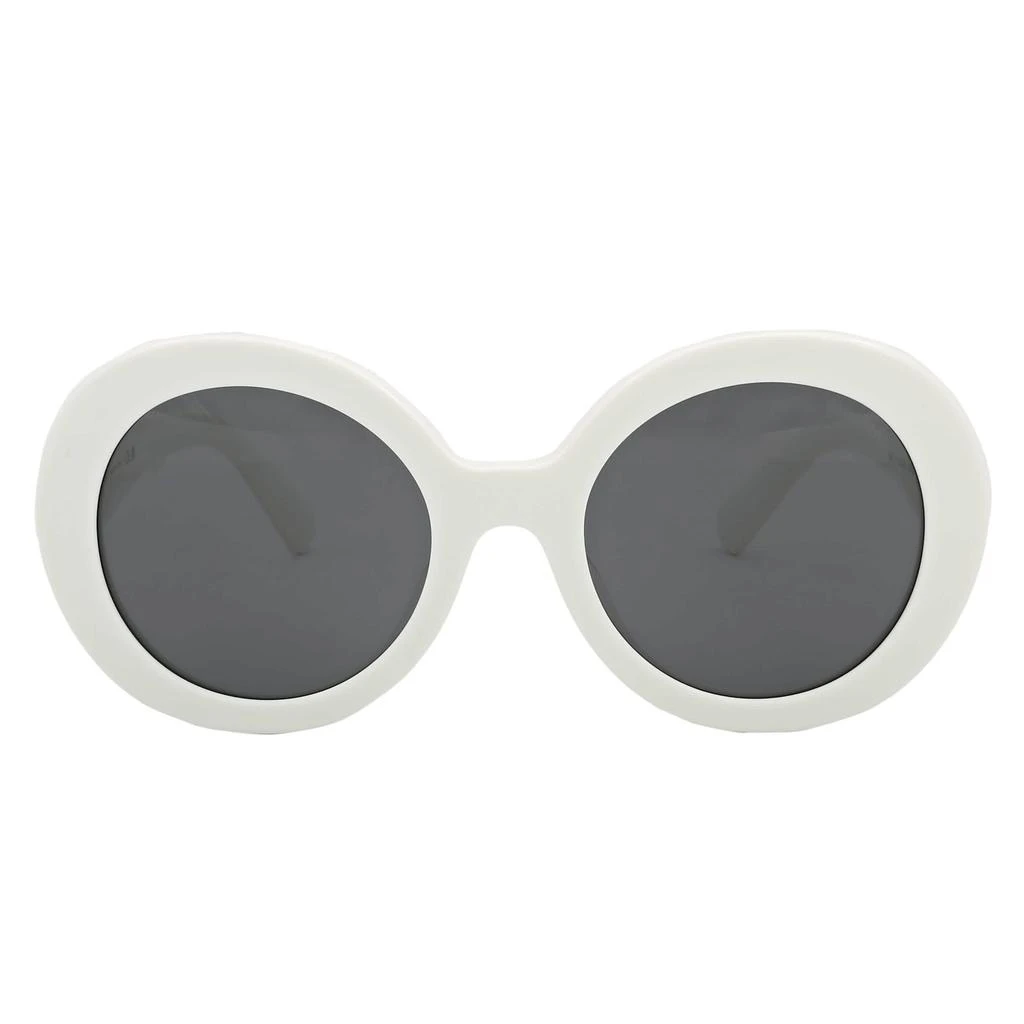 商品Miu Miu|Dark Grey Round Ladies Sunglasses MU 11YS 1425S0 55,价格¥1060,第1张图片