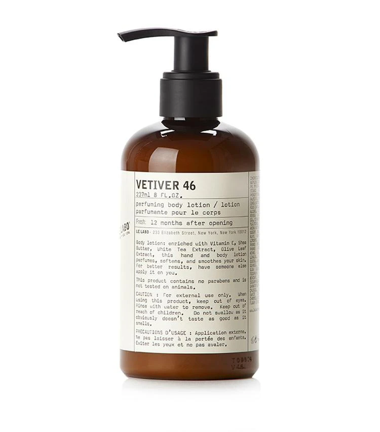 商品Le Labo|Vetiver 46 身体乳,价格¥478,第1张图片详细描述