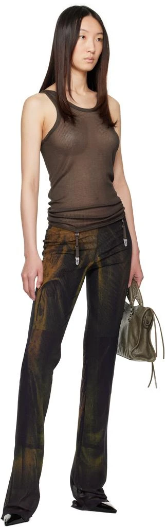 商品Jean Paul Gaultier|SSENSE Exclusive Green Printed Acid Water Lounge Pants,价格¥3595,第4张图片详细描述