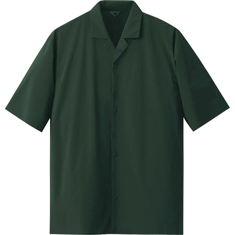 商品DESCENTE|Untrimmed Half-Sleeve Open Collar Shirt - Men's,价格¥922,第1张图片
