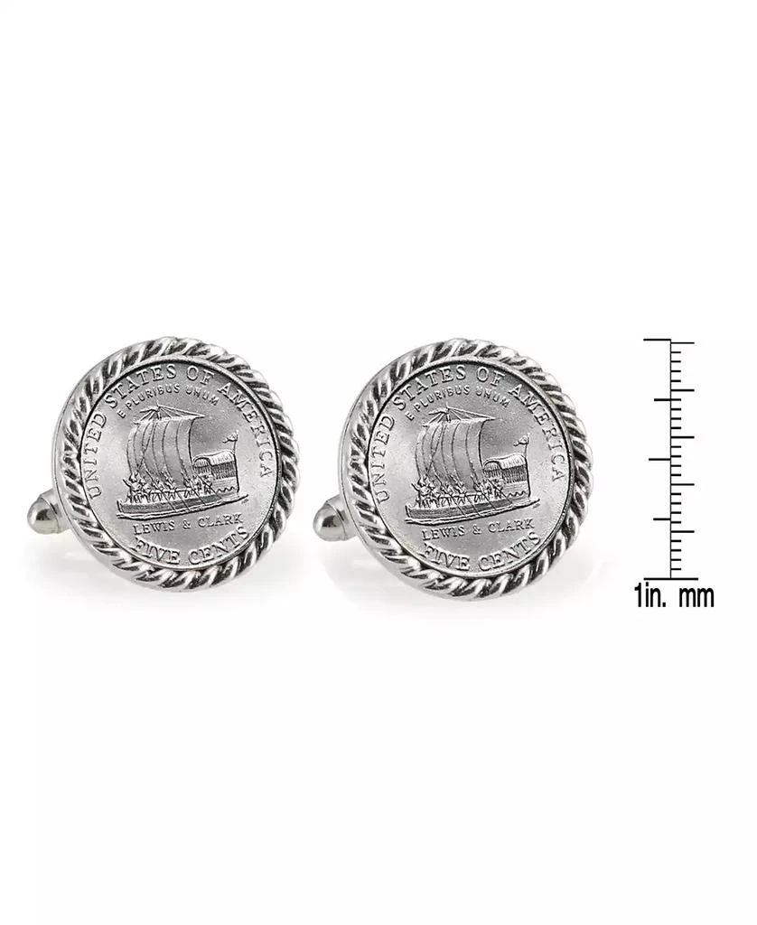 商品American Coin Treasures|2004 Keelboat Rope Bezel Coin Cuff Links,价格¥224,第2张图片详细描述