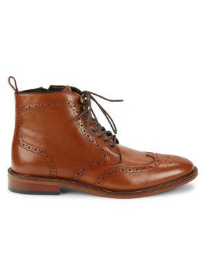 ​Surge Wingtip Leather Brogue Boots商品第1张图片规格展示