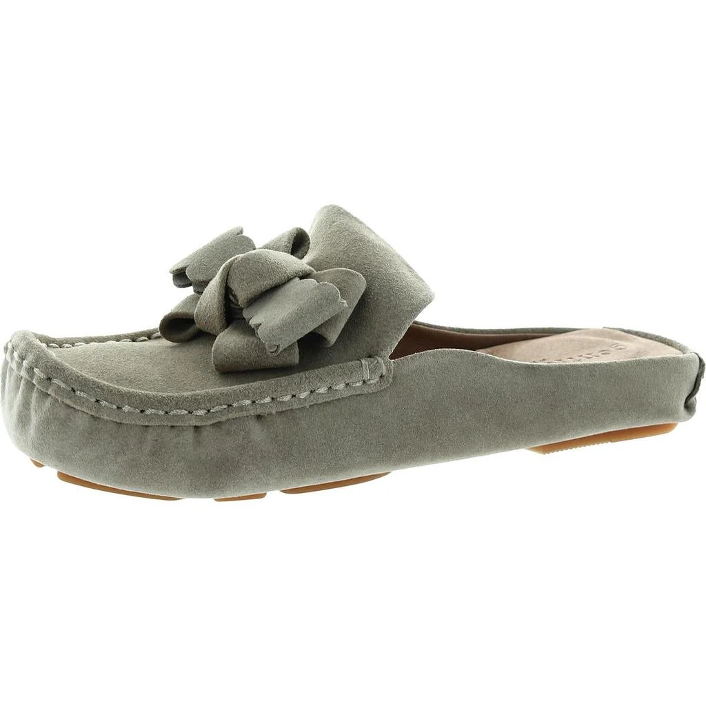 商品Gentle Souls|Gentle Souls by Kenneth Cole Womens Mina Bow Driver Mule Water Repellent Loafers,价格¥132,第1张图片