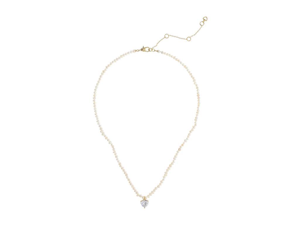 商品Kate Spade|My Love Pearl Strand Heart Pendant Necklace,价格¥499-¥597,第4张图片详细描述