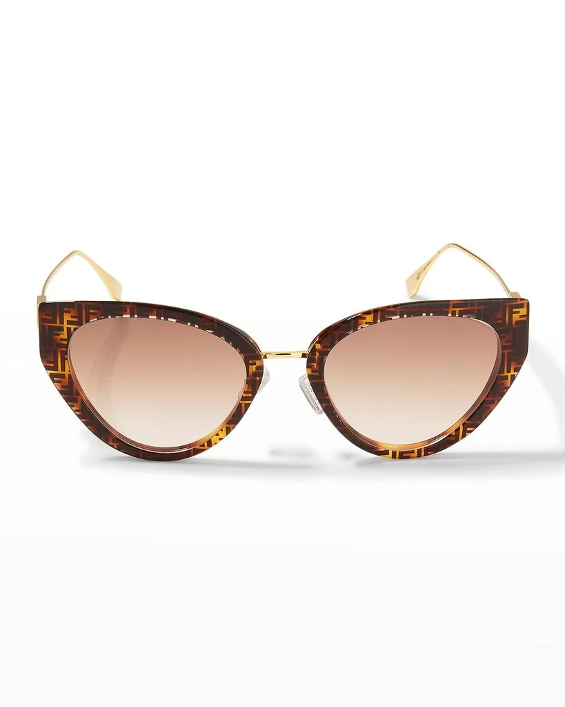 商品Fendi|Iconic Baguette Acetate Cat-Eye Sunglasses,价格¥3358,第3张图片详细描述