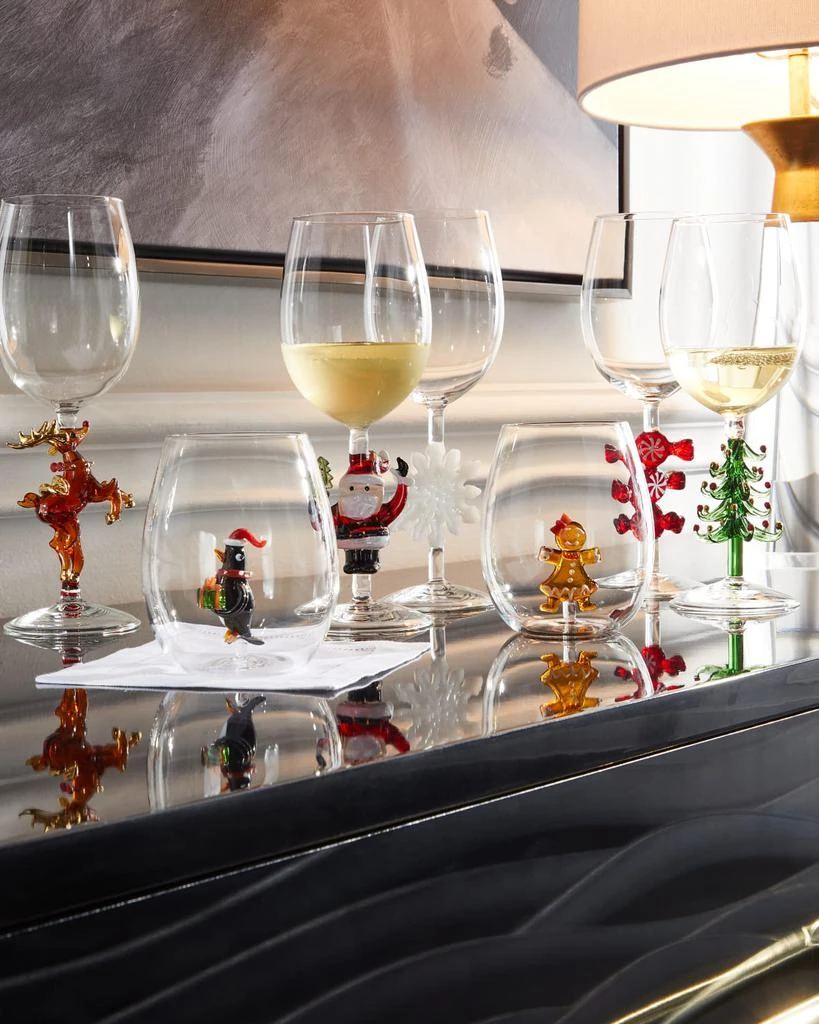 商品Neiman Marcus|Christmas Peppermint Wine Glasses - Set of 2,价格¥215,第2张图片详细描述