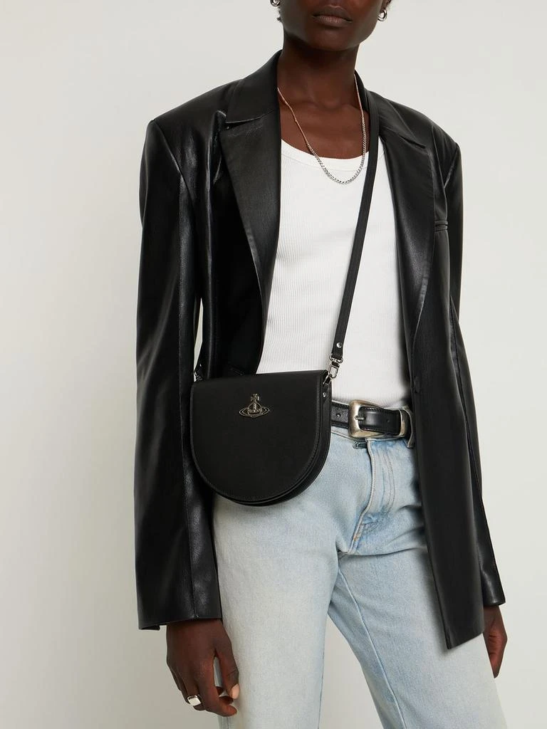 商品Vivienne Westwood|Saddle Smooth Leather Shoulder Bag,价格¥2009,第1张图片详细描述
