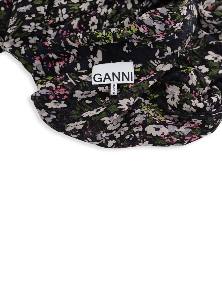 商品[二手商品] Ganni|Ganni Floral Print Blouse In Black Viscose,价格¥592,第4张图片详细描述