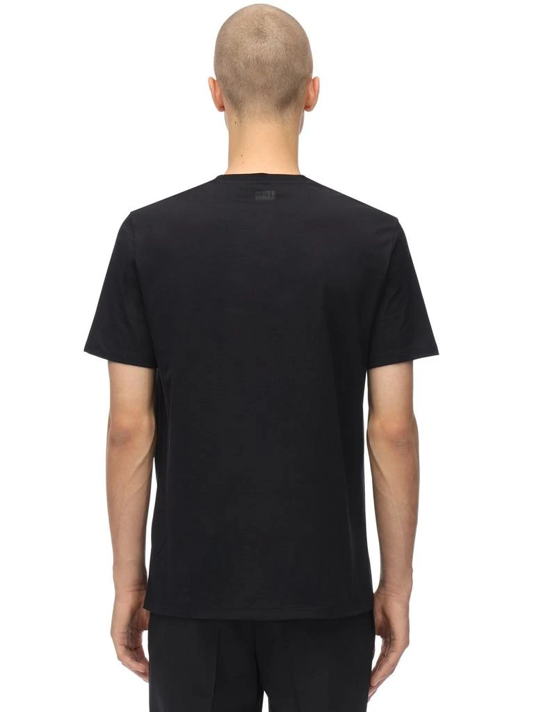 商品Neil Barrett|Printed Head Cotton Jersey T-shirt,价格¥834,第2张图片详细描述