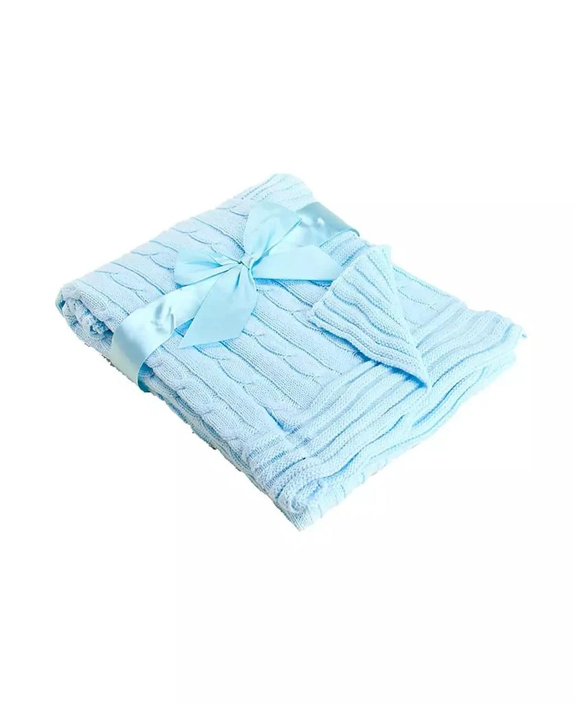 商品3 Stories Trading|Baby Boy Cable Knit Cotton Blanket,价格¥247,第1张图片