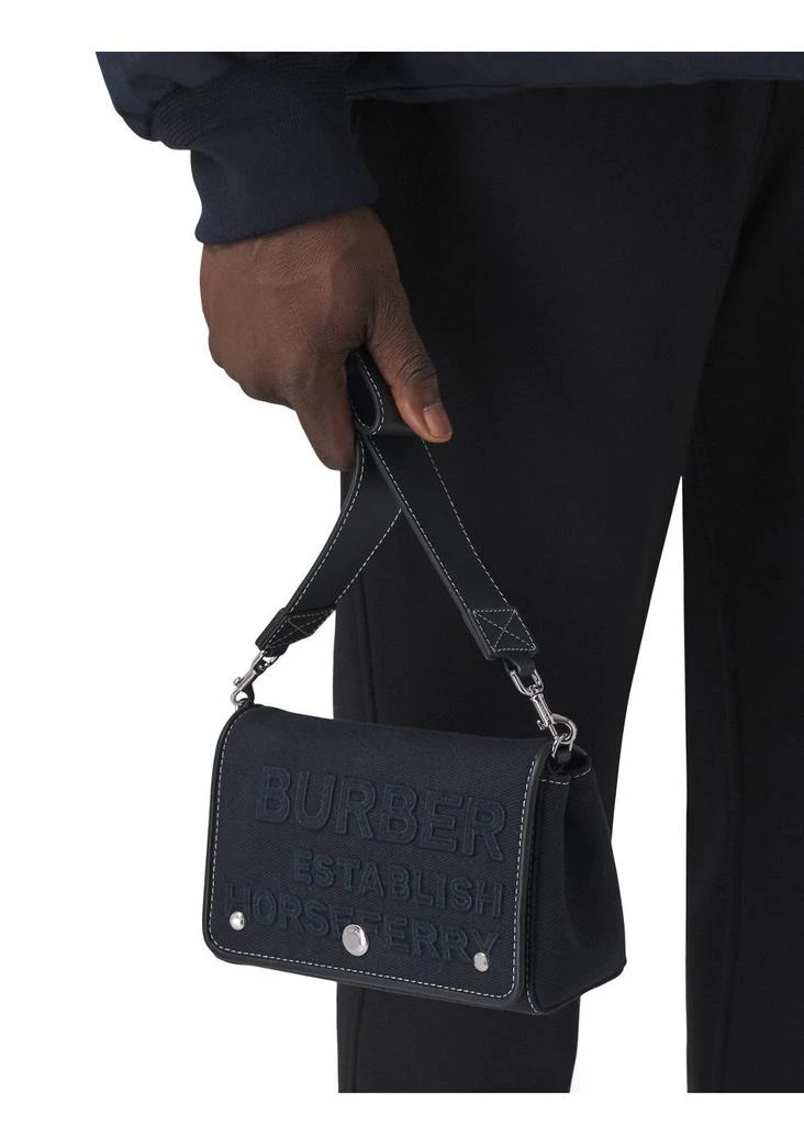 商品Burberry|Small horseferry linen cotton crossbody bag,价格¥8740,第3张图片详细描述