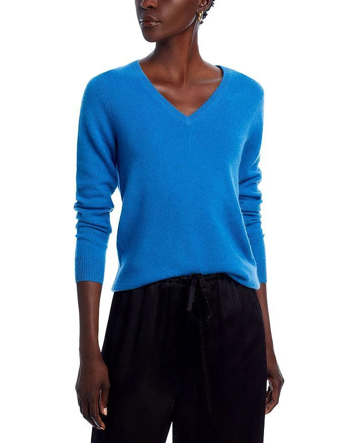 商品Bloomingdale's|C by Bloomingdale's V-Neck Cashmere Sweater - Exclusive,价格¥811,第1张图片