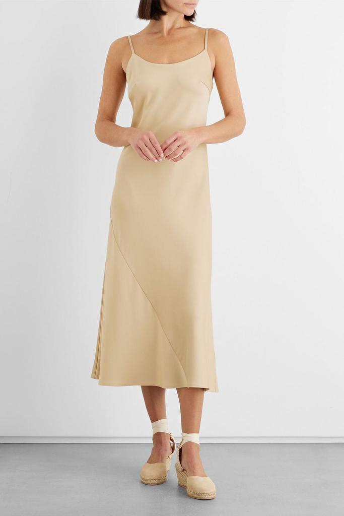 Emery satin-crepe midi slip dress商品第2张图片规格展示